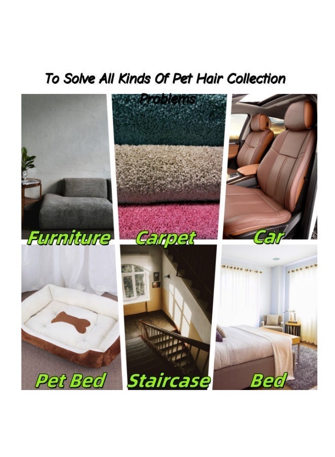 Triangle Pet Hair Remover Brush Cat Dog Hair Remover, Reusable Professional Lint Remover, Brush Cleaning For Couch, Furniture, Carpet, Blankets, Car, Bed, Sofa - Image 3