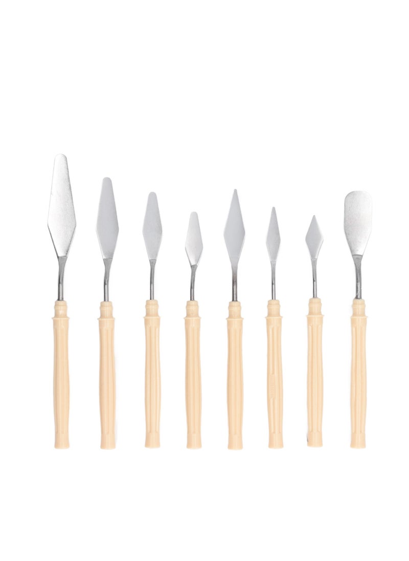 Velaurs 8 PCS Palette Knife Stainless Steel Multifunctional Painting Knife Set for Painting  - Image 1