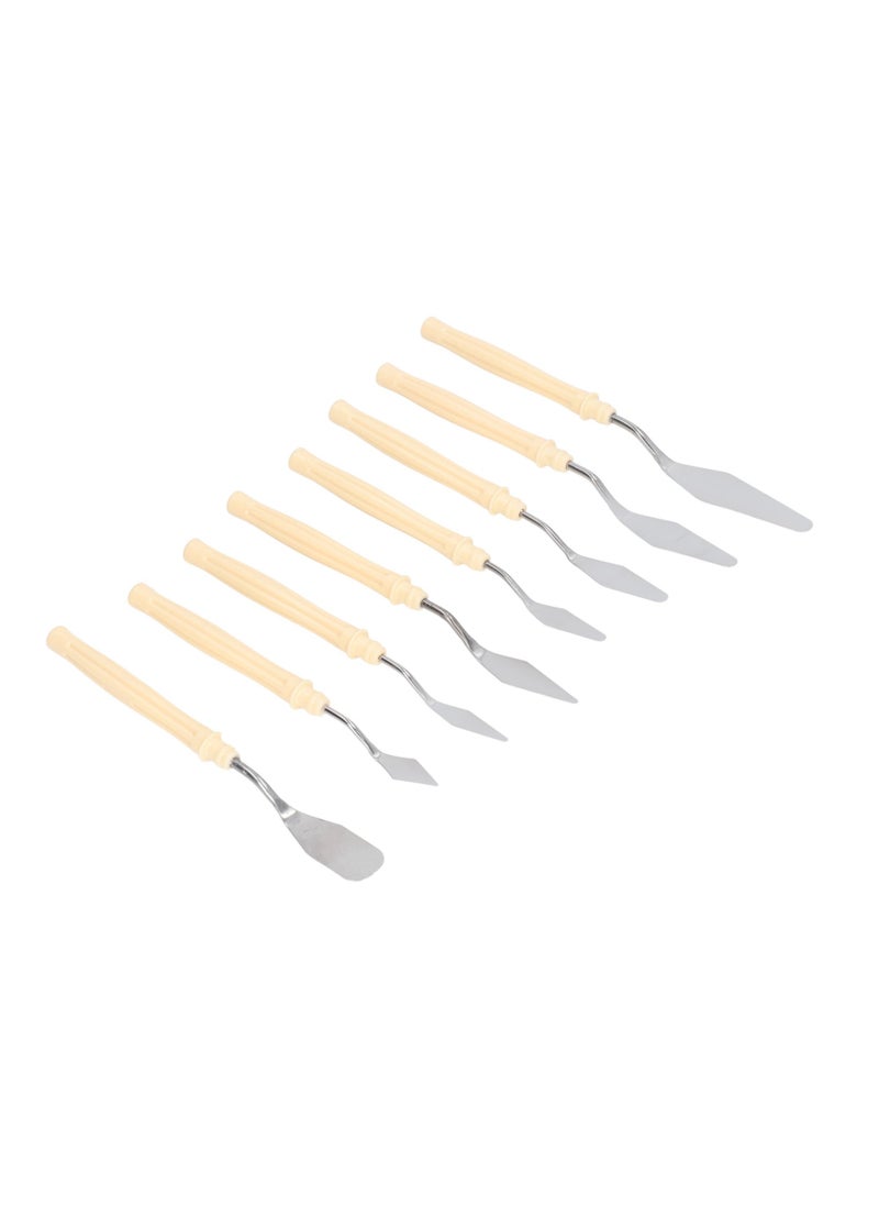 Velaurs 8 PCS Palette Knife Stainless Steel Multifunctional Painting Knife Set for Painting  - Image 2