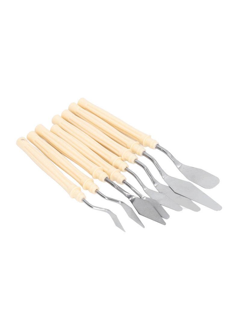 Velaurs 8 PCS Palette Knife Stainless Steel Multifunctional Painting Knife Set for Painting  - Image 3