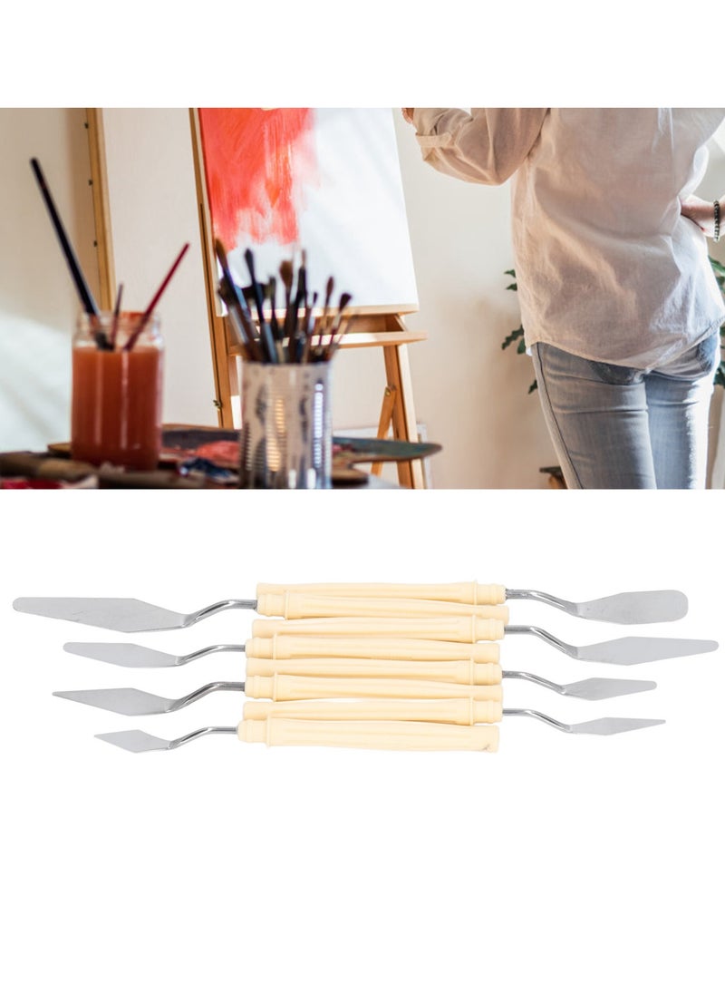 Velaurs 8 PCS Palette Knife Stainless Steel Multifunctional Painting Knife Set for Painting  - Image 4