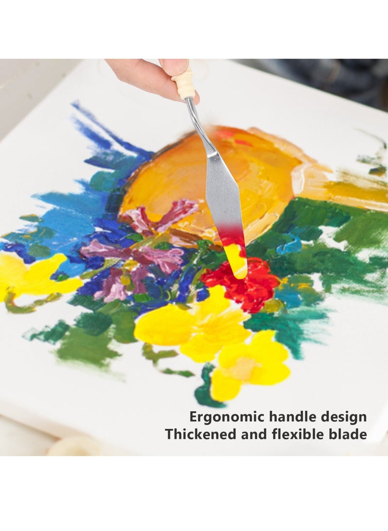 8 PCS Palette Knife Stainless Steel Multifunctional Painting Knife Set for Painting