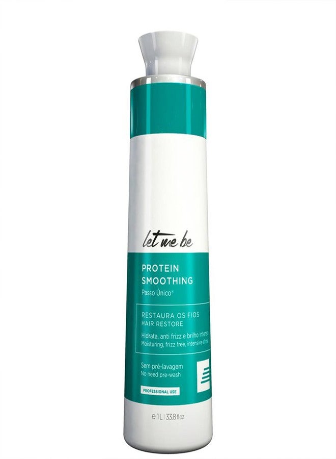 Let Me Be Protein Smoothing 1L – Brazilian Keratin Smoothing Formula for Frizz Control, Softness & Shine – Professional-Grade Hair Care for All Hair Types – For At-Home or Salon Use