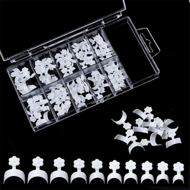 French Nail Tips 600PCS Short Square French Half Cover Nails Tips Press On Nails 12 Sizes French Fake Nail Acrylic White Nail Tips with Box for Christmas Nails Art