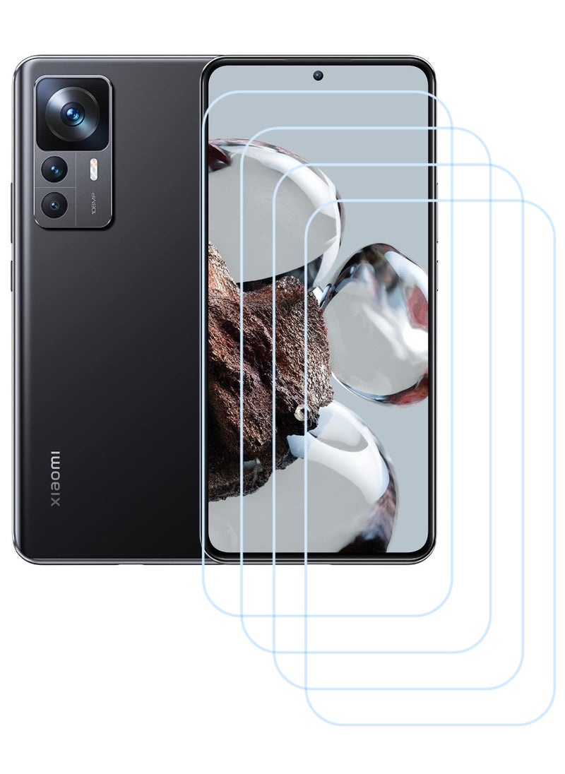 ACLIX 4 Pieces Antistatic ESD Dustproof Premium Quality High Definition Clear Tempered Glass Screen Protector Designed For Xiaomi 12T - Image 1