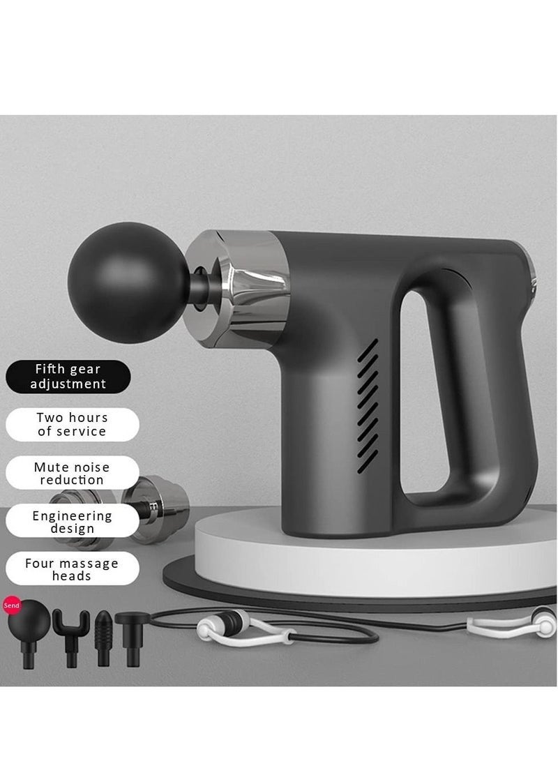 مسدس تدليك مسدس فاسيال مدلك عضلي مدلك نقر الأنسجة العميقة مسدس علاج كهربائي لتخفيف آلام الجسم والاسترخاء - Image 4