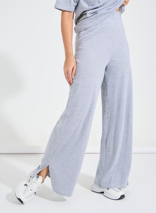 Styli Styli Longline Oversized T-Shirt and Wide Leg Joggers Co-Ords - Image 4