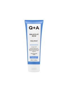 Q+A Salicylic Acid Body Wash Gelbased Body Wash Exfoliates Smoothes And Softenes The Skin With A Blend Of Salicylic Acid White Willow Bark And Green Tea Extract 250Ml  - Image 1