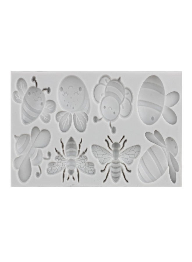MINFEIDMS Bumble Bee Fondant Molds 3D Silicone Molds Sunflowers Honey Honeycomb Bumblebee Cupcake Cookie Baking Decorating Mold For Cupcake Topper Candy Chocolate Gum Paste Polymer Clay Set Of 2 - Image 3