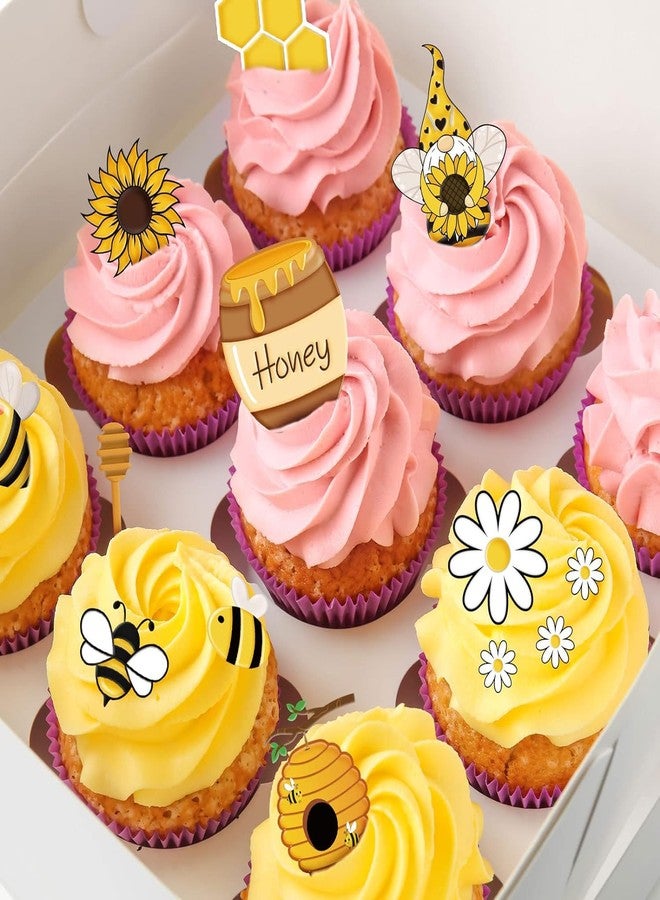 MINFEIDMS Bumble Bee Fondant Molds 3D Silicone Molds Sunflowers Honey Honeycomb Bumblebee Cupcake Cookie Baking Decorating Mold For Cupcake Topper Candy Chocolate Gum Paste Polymer Clay Set Of 2 - Image 4