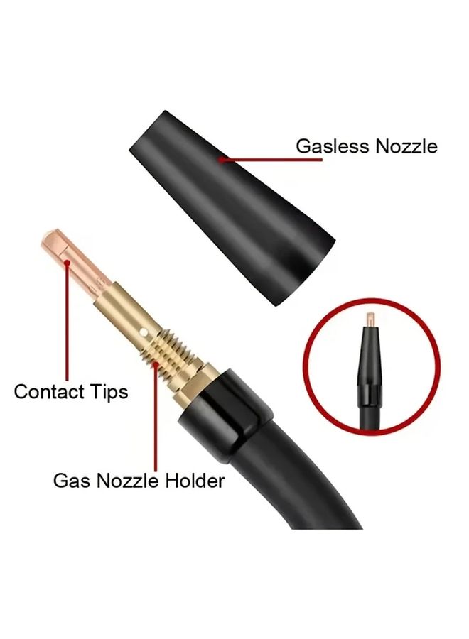 Forney MIG Welding Nozzle Contact Tips Set 0.6mm Flux Core - Image 2