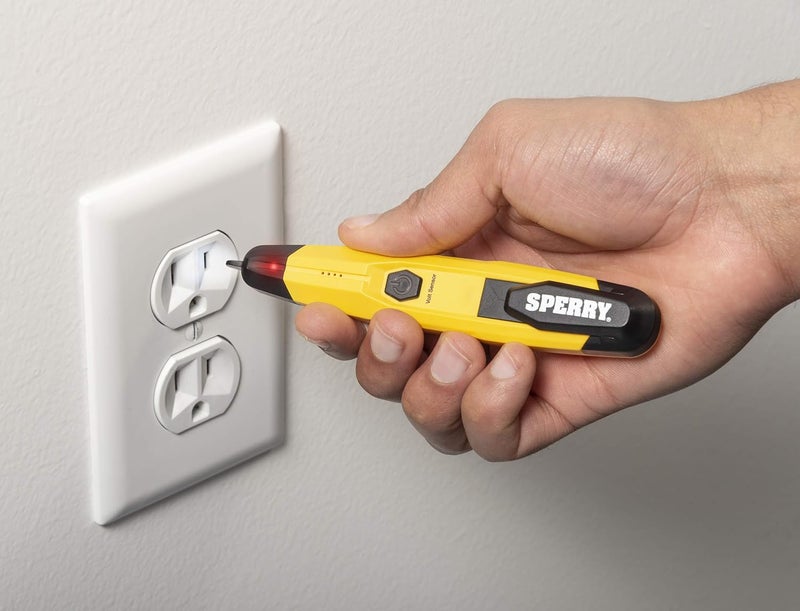 SPERRY Instruments VD6508 Detector with Flashlight,cETLus Listed Lifetime, Warranty, 1, 5 Clams/Master Non-Contact Voltage Tester, Yellow - Image 3