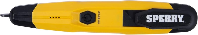 SPERRY Instruments VD6508 Detector with Flashlight,cETLus Listed Lifetime, Warranty, 1, 5 Clams/Master Non-Contact Voltage Tester, Yellow - Image 1