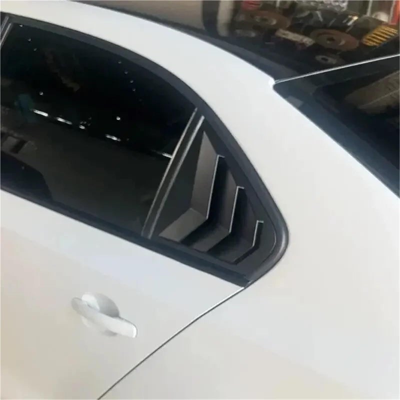 Carbon Fiber Rear Louver Side Window Cover For VW Jetta MK6 2012 2018 - Image 5