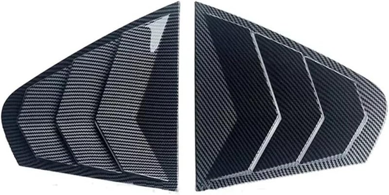 Carbon Fiber Rear Louver Side Window Cover For VW Jetta MK6 2012 2018 - Image 1