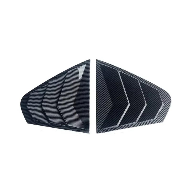 Carbon Fiber Rear Louver Side Window Cover For VW Jetta MK6 2012 2018 - Image 2
