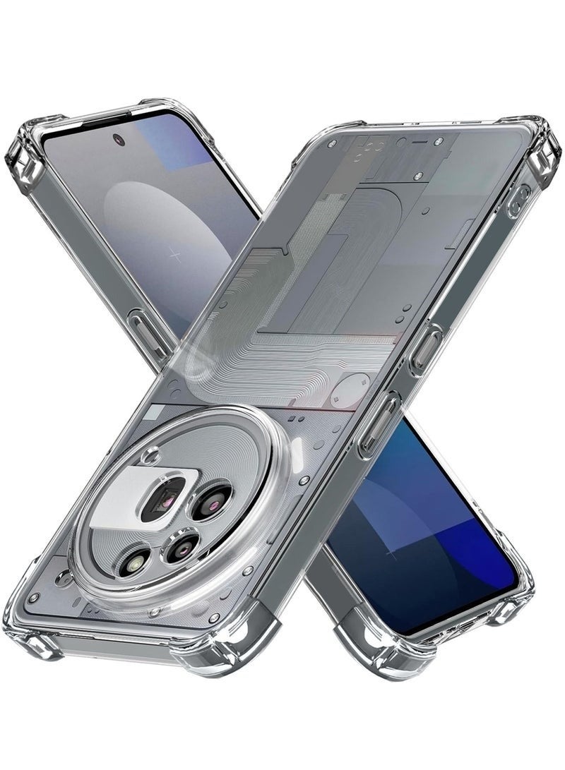 غطاء TPU لهاتف Nothing Phone 3A Pro واقي للصدمات شفاف - Image 2