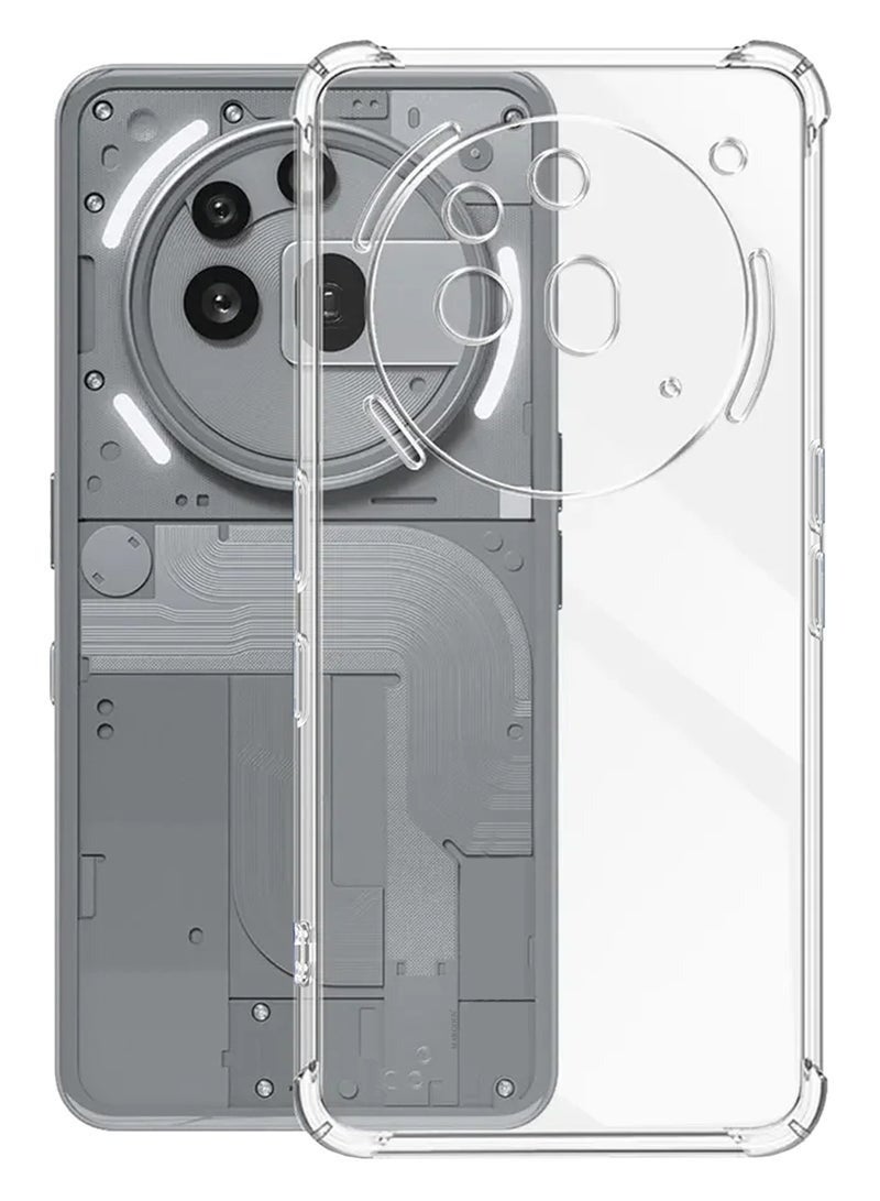 غطاء TPU لهاتف Nothing Phone 3A Pro واقي للصدمات شفاف - Image 3