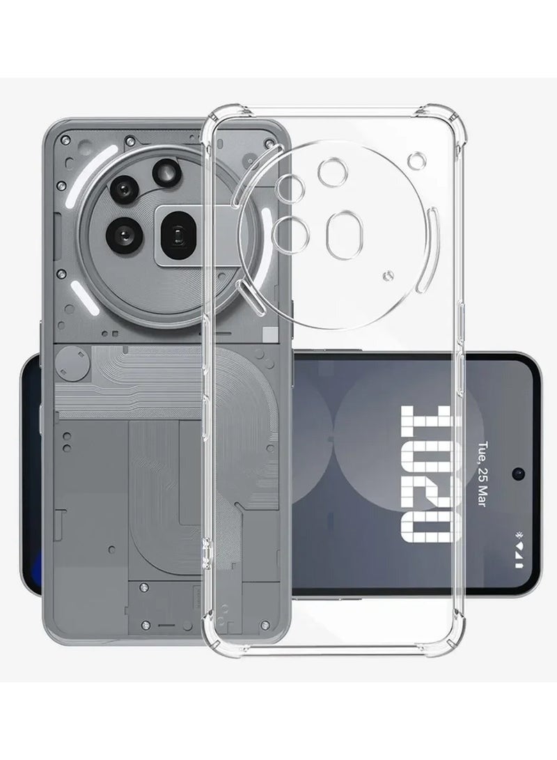 غطاء TPU لهاتف Nothing Phone 3A Pro واقي للصدمات شفاف - Image 1