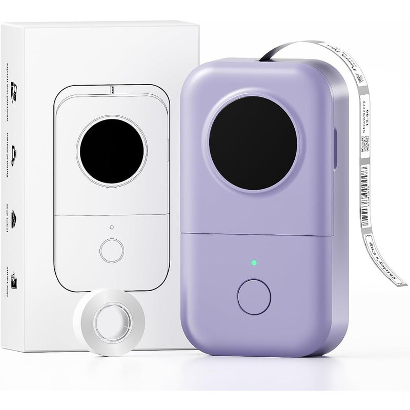 Label Maker - D30 Mini Bluetooth Thermal Label Printer Wireless Portable Sticker Printer Machine Compatible with iOS Android Compact Home Office Travel Use 36mm Width Labels Christmas Birthday Gift - Image 1