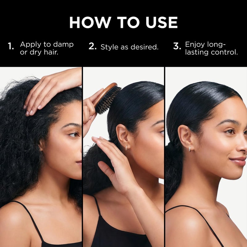 Style Factor EDGE BOOSTERÂ® Strong Hold Styling Gel | Alcohol-Free Hair Gel with Camellia Sinensis Seed Oil for Curly, Wavy & Sleek Styles | Frizz Control, Long-Lasting and Flexible Hold (16.9oz) - Image 5