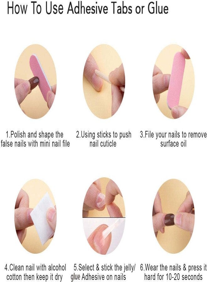 KILLFE Artifical Nails For Women | Reusable | Vibrant | Durable Acrylic Nails | Multicolor (NP-54) - Image 5