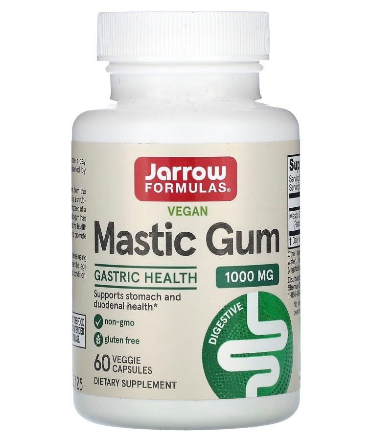 jarrow formulas Vegan Mastic Gum 60 Veggie Capsules (500 mg per Capsule)