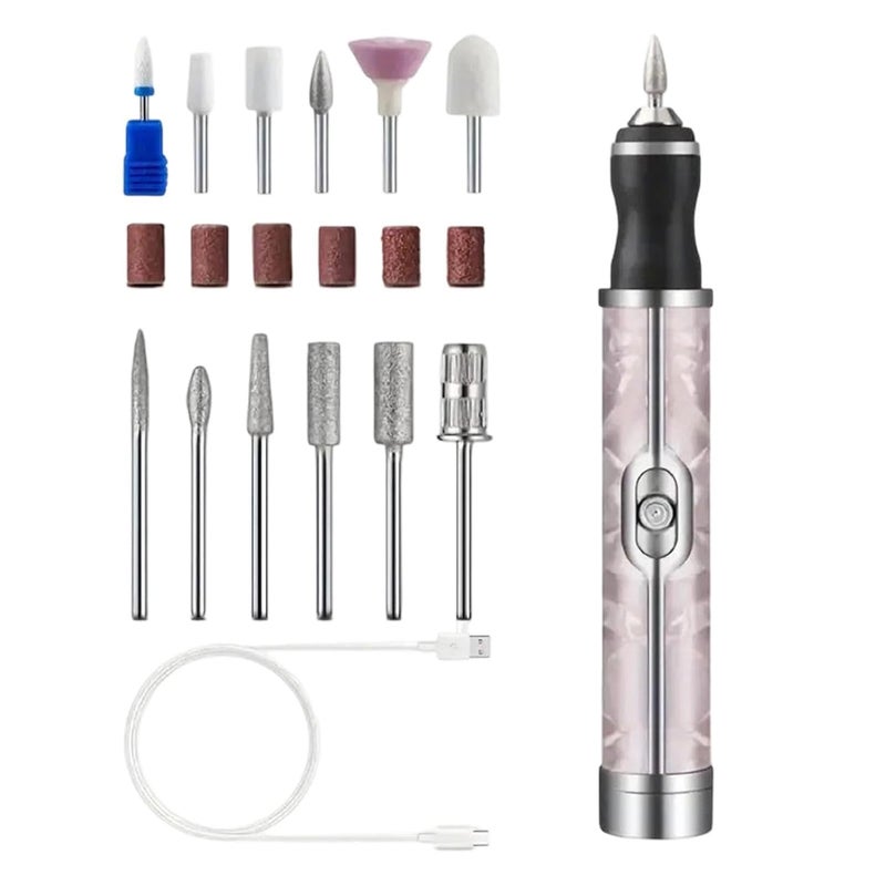 Electric Nail File | 4-Gear Rechargeable Cordless Manicure Trimmer,Electric Nail Drill Kit | for Men Women Cuticle Thick Toenails Foot Salon Travel Home - Image 1