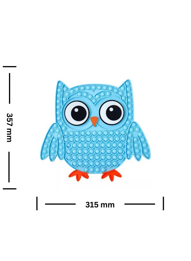 Push Pop Bubble Fidget Toy Silicone Animal Sensory Squeeze Toy Stress Relief Anti-Anxiety ADHD Autism Special Fidget Popper Gift for Kids and Adults Owl A  - Image 3