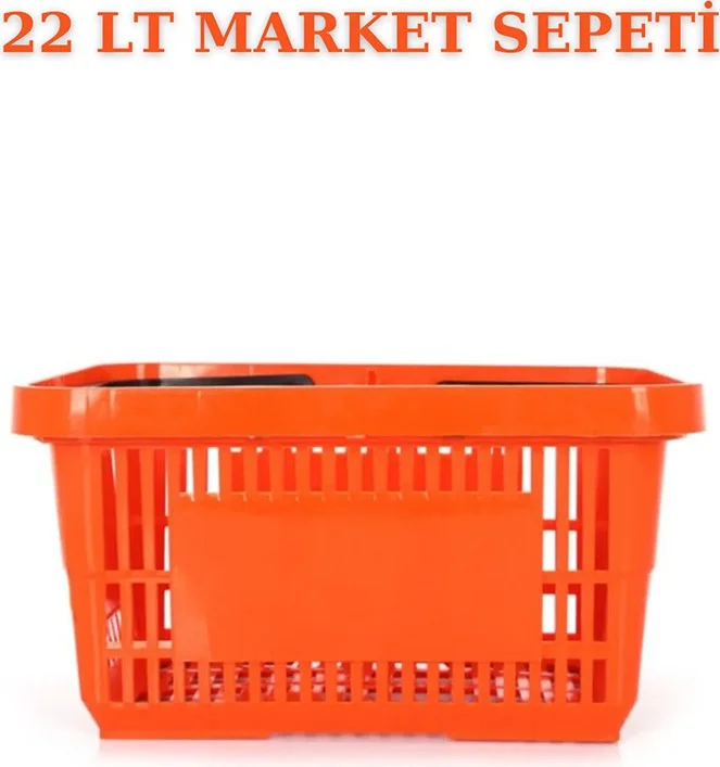 اسطنبول مانكين Istanbul Mannequin 2 Pieces 22 Liters Market Basket, Shopping Basket, Market Basket with Handle