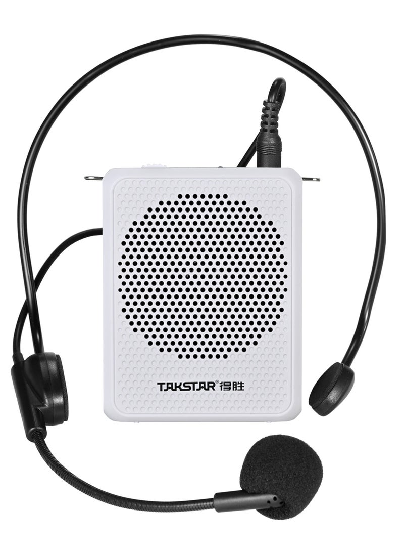 Portable Rechargeable Voice Amplifier with Headmount Microphone for Teaching Singing & Presentation. - Image 1