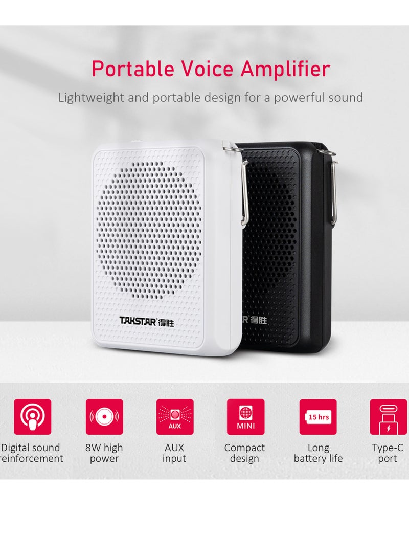 Portable Rechargeable Voice Amplifier with Headmount Microphone for Teaching Singing & Presentation. - Image 4