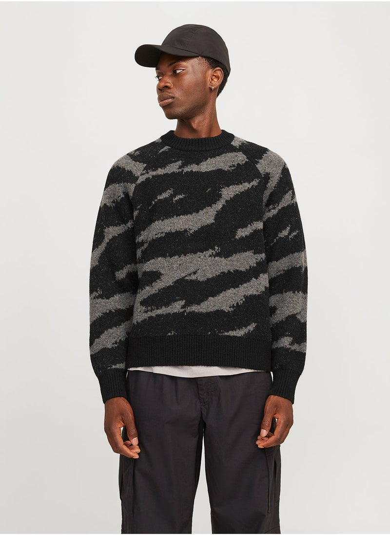 JACK & JONES Jcocamden Crew Neck Sweatshirt  - Image 1