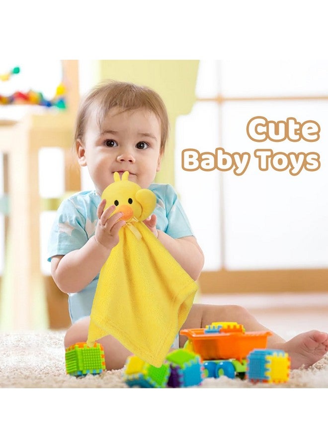 برو غوليم بطانية أمان على شكل بطة من برو جوليم، ناعمة صفراء اللون، مناسبة للجنسين، هدايا للأطفال حديثي الولادة، لعبة محشوة على شكل حيوان، مقاس 16 بوصة - Image 4