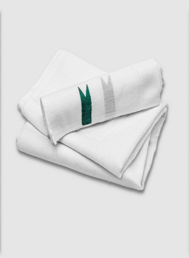 YATTA Traditional New Born Baby Towel | Non Dyed Pure Muslin Towel | Soft Cotton White Colour | Chemicals Free & Quick Drying | Stitched Ends | 45x22 Inches | Pack of 4 - Image 4