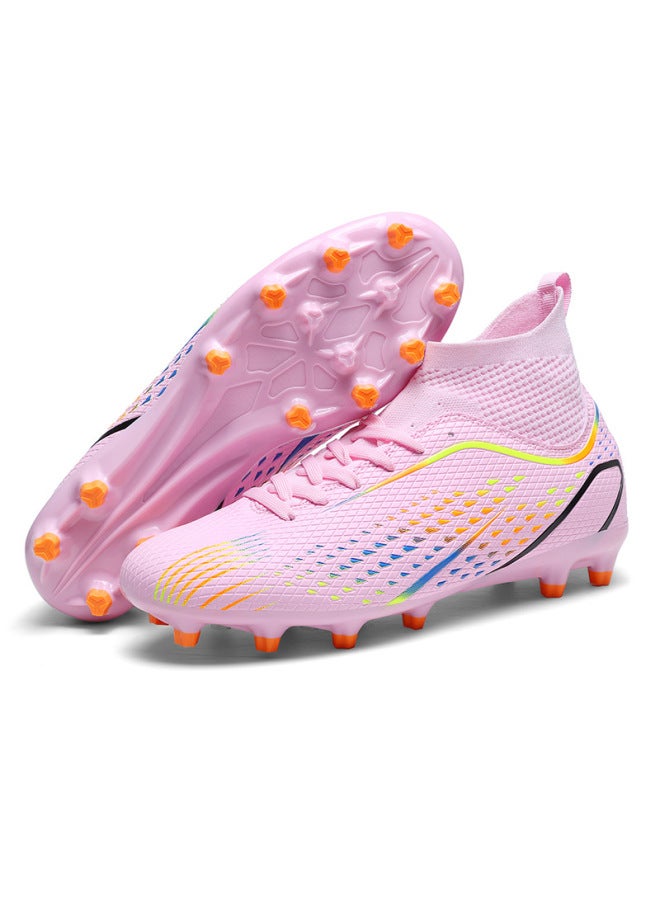 Children's Football Boots, Winter Fleece-lined Thickened Studs (short/long), For Adults And Primary/secondary School Students, Anti-slip And Wear-resistant