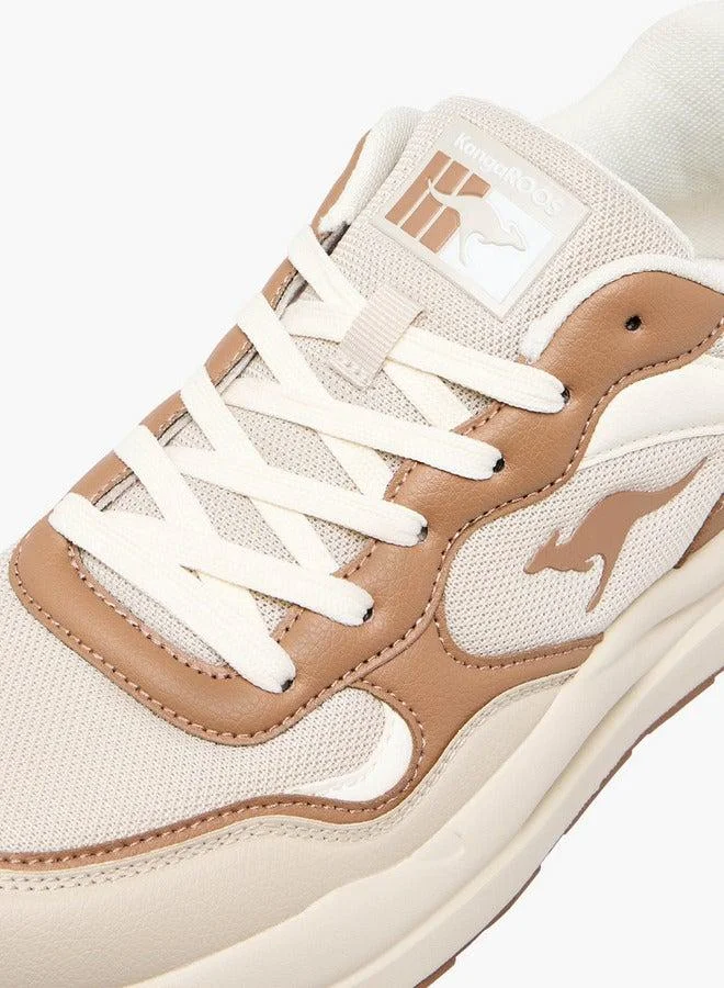 kangaROOS  Men's Panelled Sports Shoes with Lace-Up Closure  | Best Price UAE