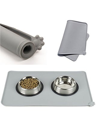 Pet Food Mat Pet Silicone Bowl Mat Pet Feeding Mat Waterproof Dog Cat Mat Premium Silicone Non-stick Non Slip Anti Spill Easy Clean(48 * 30) Gray - pzsku/Z77918DC8F3613E45DFE7Z/45/_/1664090539/aacb7320-3e5d-41f9-bce1-aef8c3f04408