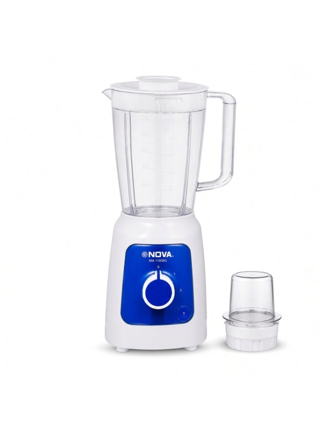 NOVA NM-1100BG Electric Blender 350W with 1.6L Jar, 2-Speed and Grinder - Image 1