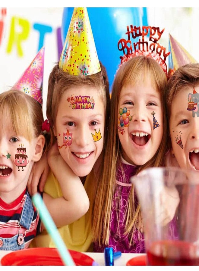 CHARLENT Happy Birthday Tattoos - 14 Sheets Temporary Tattoos for Kids, Boys, Girls Party Favors and Goodie Bag Fillers - Image 4