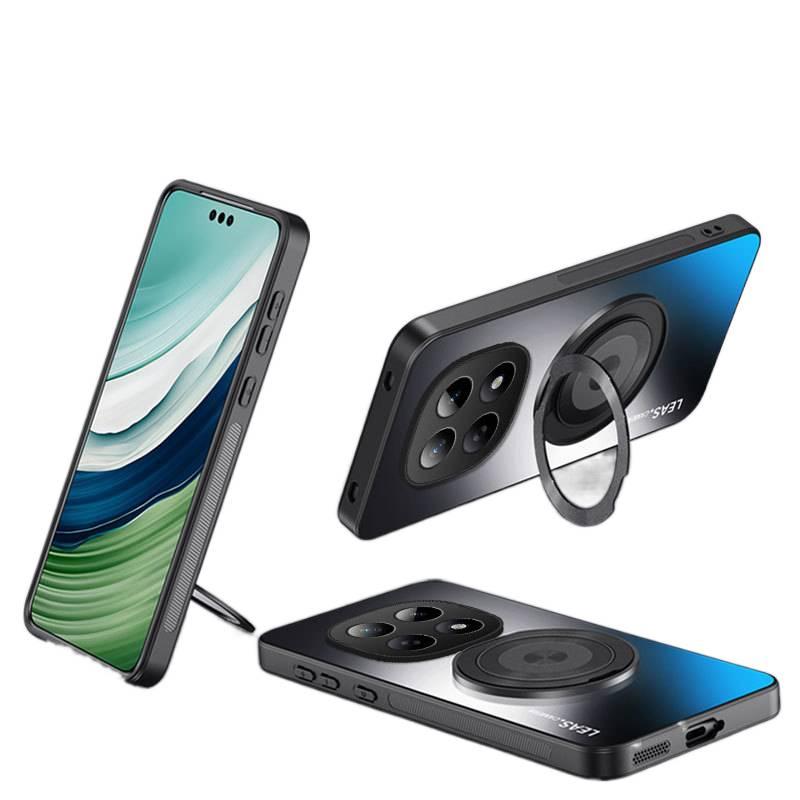 LS غطاء MagSafe بAcrylic لـ Redmi Note 15 مع حامل قائم ومغناطيس قوي مع لمسة نهائية غير لامعة مع طلاء كهربائي AG باللون Star Orange مغناطيسي بوظيفة حامل من الأكريليك باللون الأحمر - Image 1
