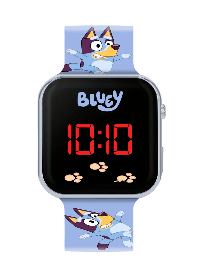 ديزني Bluey Blue Printed Strap LED Watch - BLY4081ARG
