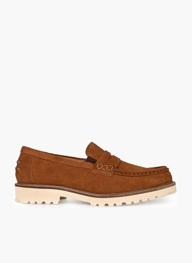 دوتشيني Women Leather Slip-On Loafers