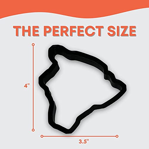 Bundle of Fun Hawaii State Cookie Cutter with Easy to Push Design, for Sports, Work Events, and Graduation Celebrations (3.5 inch) - Image 3