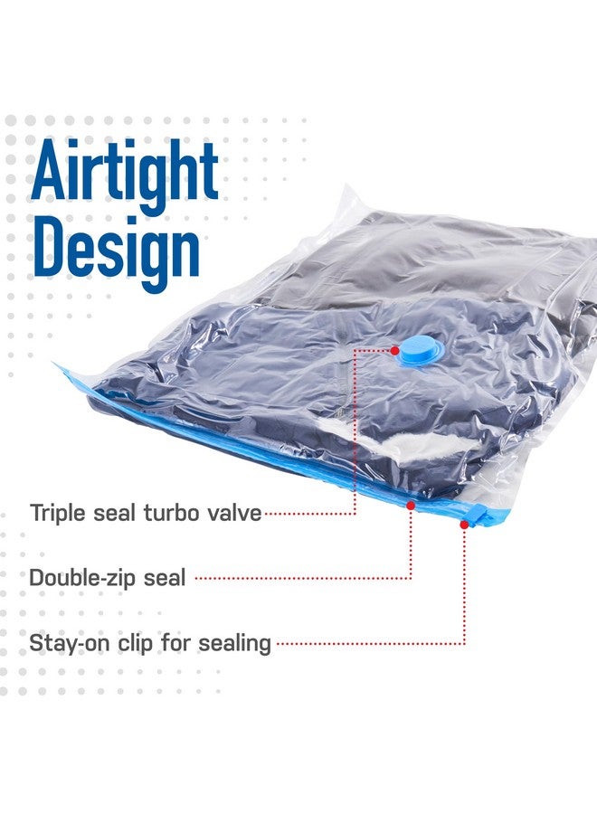 Spacesaver Spacesaver Vacuum Storage Bags Large 10-Pack - Vacuum Seal Bags for Clothing, Comforters, Blankets, and Bedding - 32 x 24 Inch Space Saver Bag for Travel and Home Organization with Hand Pump Included  - Image 4