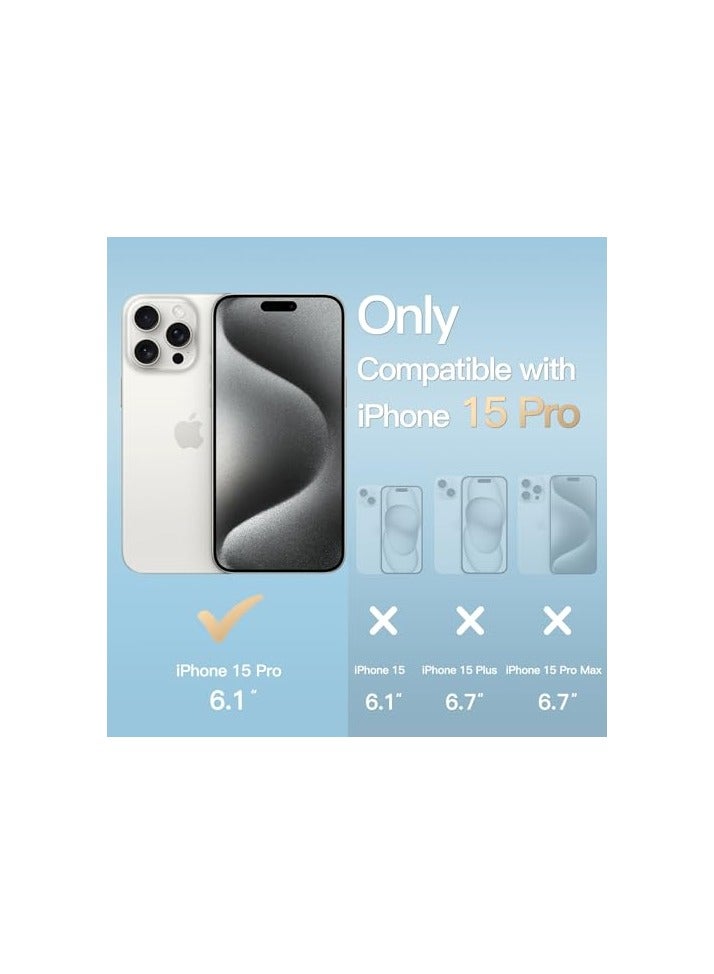 JETech Case for iPhone 15 Pro 6.1-Inch, Soft TPU Transparent Slim Protective Phone Cover with Shock-Absorption, Support Wireless Charging (Clear) - Image 2