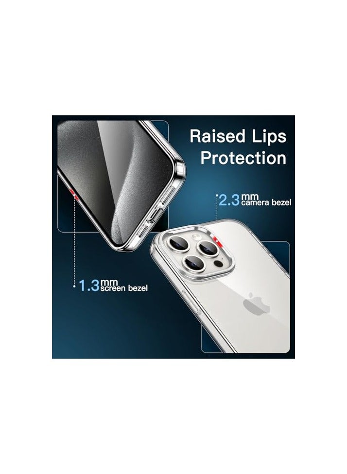 JETech Case for iPhone 15 Pro 6.1-Inch, Soft TPU Transparent Slim Protective Phone Cover with Shock-Absorption, Support Wireless Charging (Clear) - Image 5