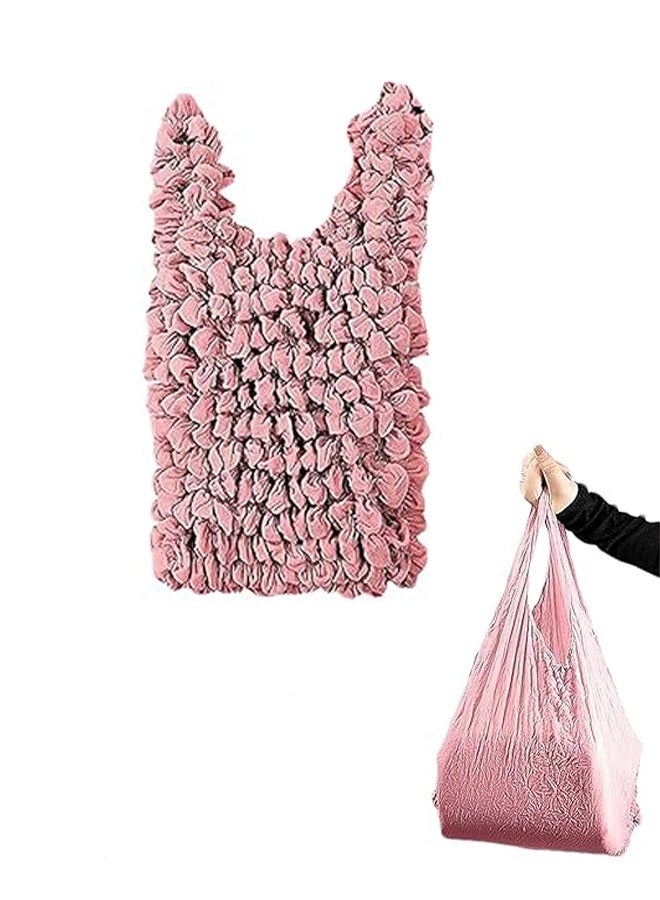 1 Pack Reusable Grocery Bags Magic Stretch Shopping Storage Bag Foldable Packable Tote Shoulder Bag - Image 1