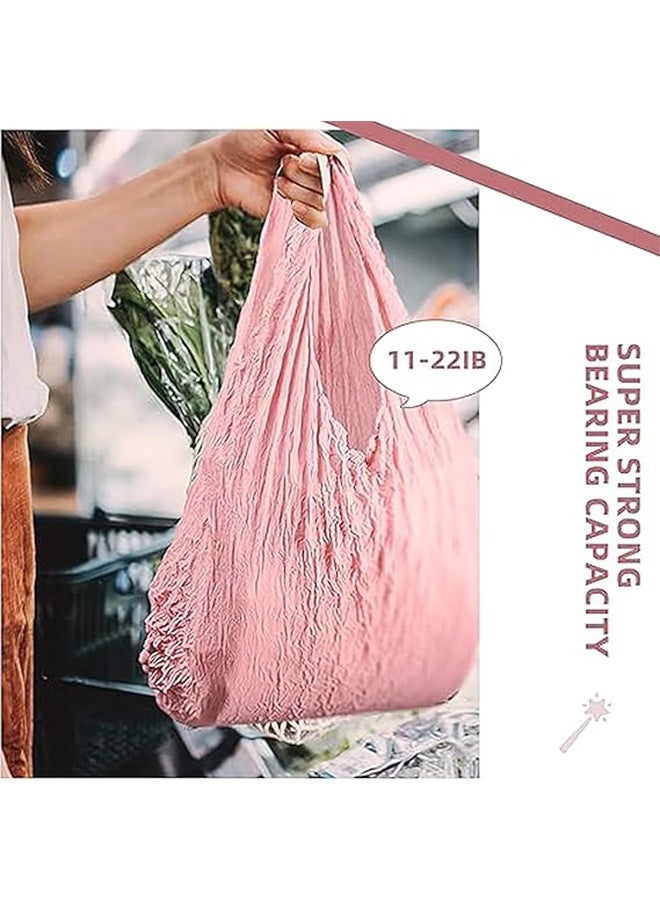 1 Pack Reusable Grocery Bags Magic Stretch Shopping Storage Bag Foldable Packable Tote Shoulder Bag - Image 5