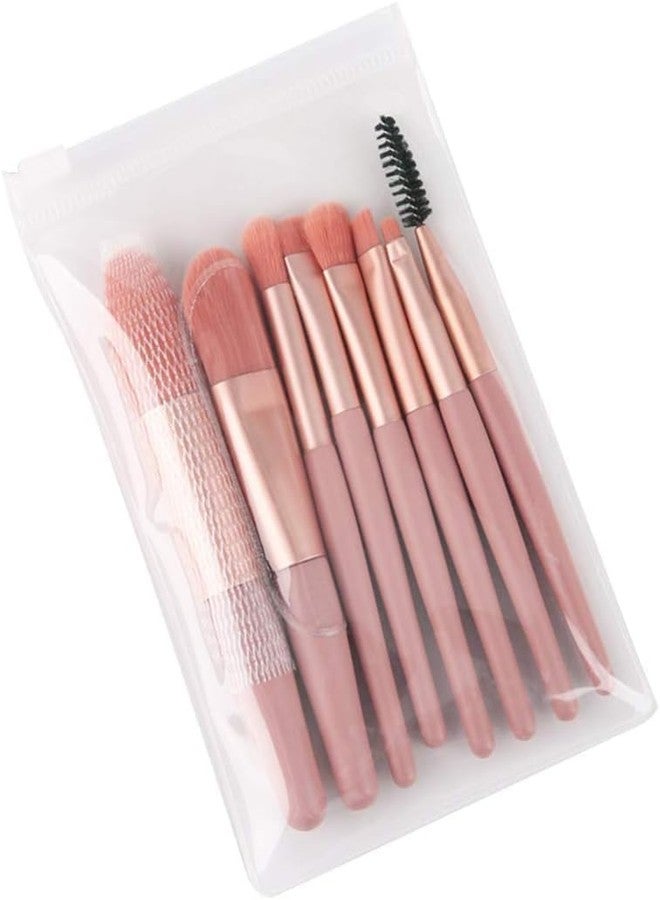 BEHAHAI Makeup Brushes 8Pcs Makeup Brush Set Premium Synthetic Powder Foundation Contour Blush Concealer Eye Shadow Blending Liner Make Up Brush Kit.-MULTI COLOR. - Image 4